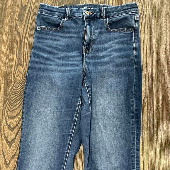 American Eagle Womens Curvy Hi-Rise Jeggings Denim Medium Wash Size 6 Short - Picture 12 of 12
